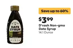 Grocery Outlet D'vash non-gmo date syrup offer