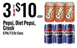 Jons International Pepsi, Diet Pepsi, Crush offer