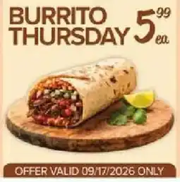 Fiesta Mart Burrito Thursday offer
