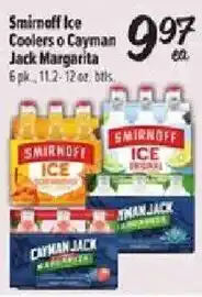 Smirnoff Ice Coolers or Cayman Jack Margarita
