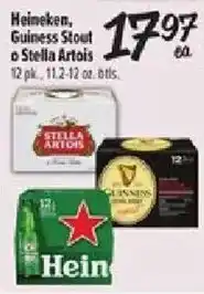 Fiesta Mart Heineken, Guinness Stout or Stella Artois offer