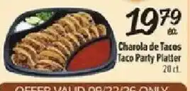 Fiesta Mart Charola de Tacos Taco Party Platter offer