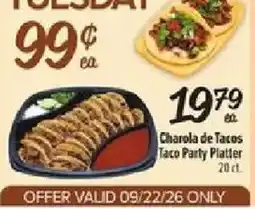 Fiesta Mart Charola de Tacos Taco Party Platter offer