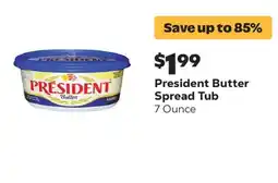 Grocery Outlet President butter spread tub offer
