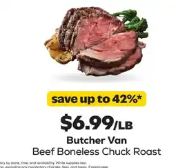 Grocery Outlet Butcher Van Beef Boneless Chuck Roast offer