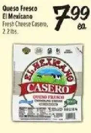 Fiesta Mart El Mexicano Fresh Cheese Casero offer