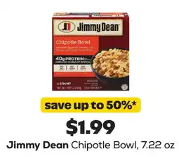 Grocery Outlet Jimmy Dean Chipotle Bowl offer