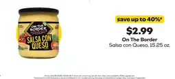 Grocery Outlet On The Border Salsa con Queso offer