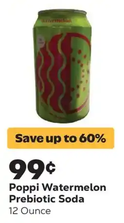 Grocery Outlet Poppi Watermelon Prebiotic Soda offer