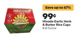 Grocery Outlet Hinode Garlic Herb & Butter Rice Cups offer