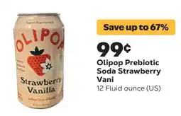 Grocery Outlet Olipop Prebiotic Soda Strawberry Vani offer