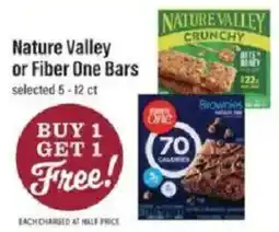 Lowes Foods Nature Valley or Fiber One Bars offer