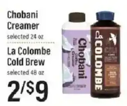 Lowes Foods Chobani Creamer La Colombe Cold Brew offer