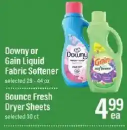 Lowes Foods Downy or Gain Liquid Fabric Softener offer