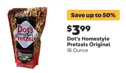Grocery Outlet Dot's Homestyle Pretzels Original offer