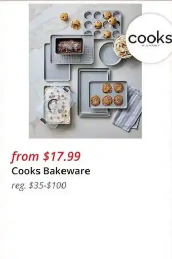 JC Penney Cooks Bakeware offer