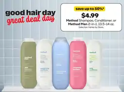 Grocery Outlet Method Shampoo, Conditioner, or Method Men 2-in-1 offer