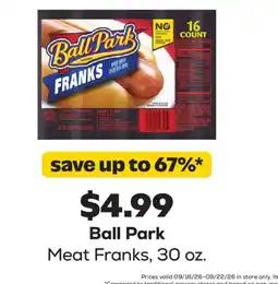 Grocery Outlet Ball Park Meat Franks offer