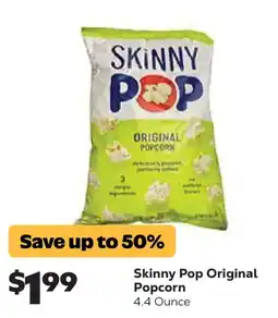 Grocery Outlet Skinny Pop Original Popcorn offer
