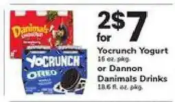 Safeway YoCrunch Yogurt or Dannon Danimals Drinks offer
