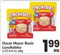 Safeway Oscar Mayer Basic Lunchables offer
