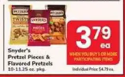 Safeway Snyder's Pretzel Pieces & Flavored Pretzels offer