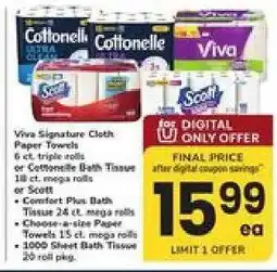 Safeway Viva Signature Cloth Paper Towels offer