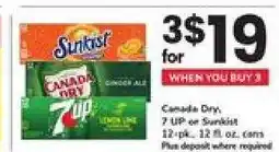 Safeway Sunkist, Canada Dry, 7 UP offer