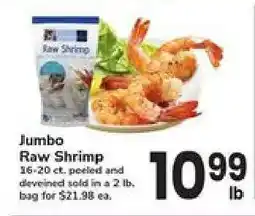 Safeway Jumbo Raw Shrimp offer