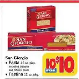 Safeway San Giorgio Pasta offer