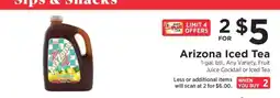 ShopRite Arizona Iced Tea offer