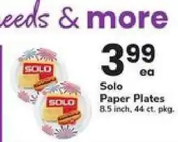 Safeway SOLO Paper Plates offer