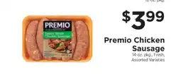 ShopRite PREMIO Chicken Sausage offer