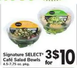 Safeway Signature SELECT Café Salad Bowls offer
