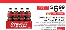 ShopRite Coke Bottles 8-Pack or Cans 12-Pack offer