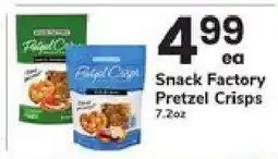 Safeway Snack Factory Pretzel Crisps offer