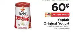 ShopRite Yoplait Original Yogurt offer
