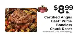 ShopRite Certified Angus Beef Prime Boneless Chuck Roast offer