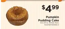 ShopRite Pumpkin Pudding Cake offer