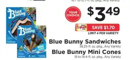ShopRite Blue Bunny Sandwiches offer