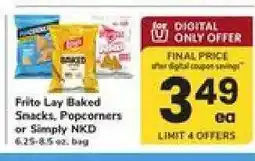 Safeway Frito Lay Baked Snacks, Popcorners or Simply Naked offer