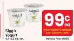 Safeway Siggi's Yogurt offer