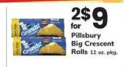 Safeway Pillsbury Big Crescent Rolls offer