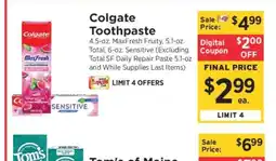 ShopRite Colgate Toothpaste offer