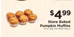 ShopRite Store Baked Pumpkin Muffins offer
