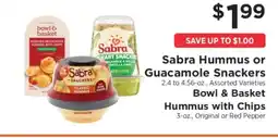 ShopRite Sabra Hummus or Guacamole Snackers offer