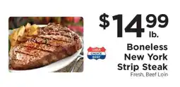 ShopRite Boneless New York Strip Steak offer