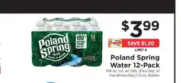 ShopRite Poland Spring Water 12-Pack offer