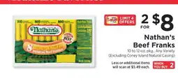ShopRite Nathan's Beef Franks offer