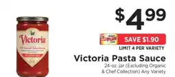 ShopRite Victoria Pasta Sauce offer